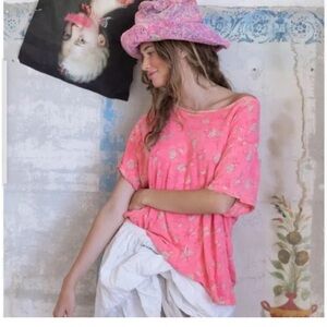 GUC Magnolia Pearl Nectar Floral Tee